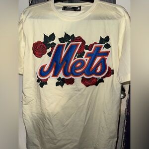 New York Mets Cream Rose Logo Shirt